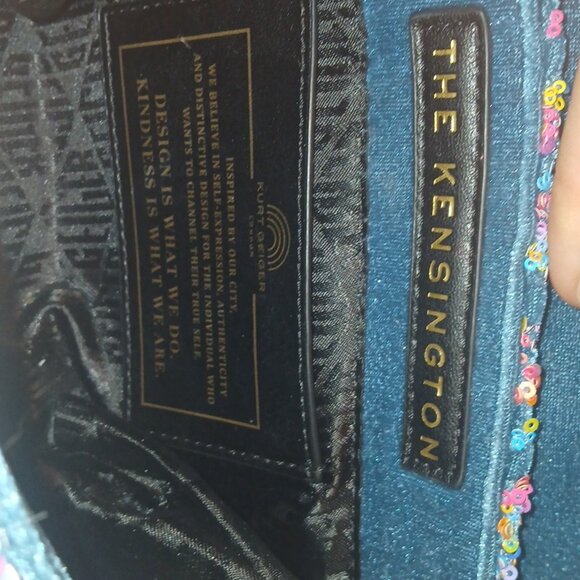 Kurt Geiger  sequin chain strap shoulder purse - Picture 6 of 9